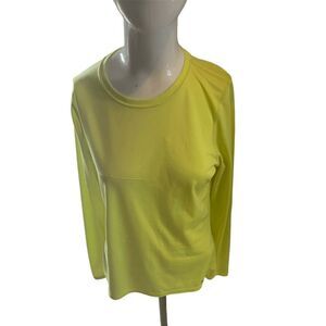 Patagonia Women Active Wear Top Long Sleeves Shirt Sz S -AS IS- Yellow